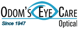 The Odom's Eye Care Optical website scrolling logo